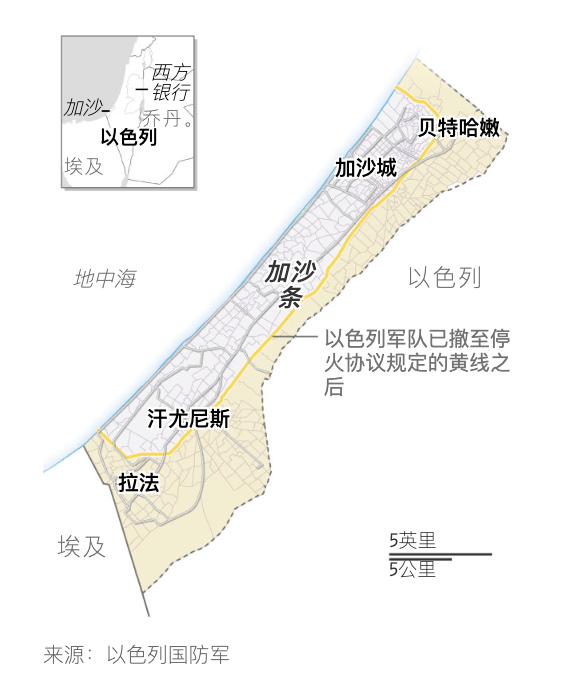 美国计划将加沙一分为二 由以色列和哈马斯分别控制